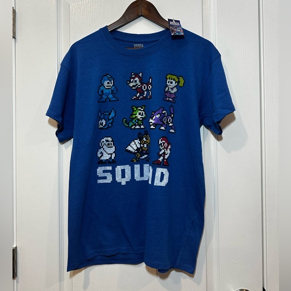 Brisco Other - Mega Man Squad Goals Game Character Graphic T-Shirt for Men or Women